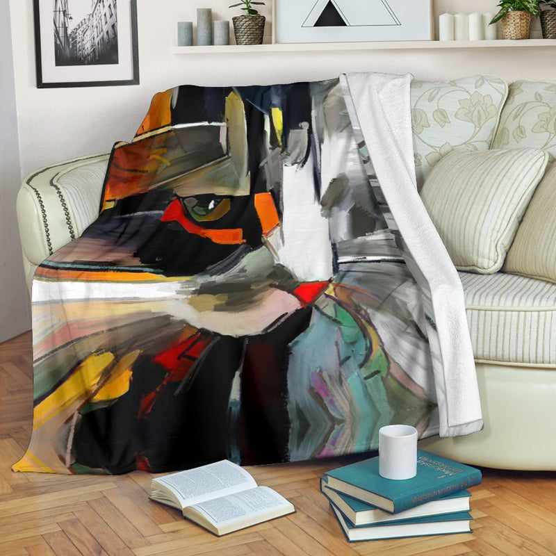 Art Cat Blanket - Carbone&