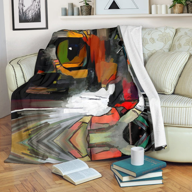 Art Cat III Blanket - Carbone&