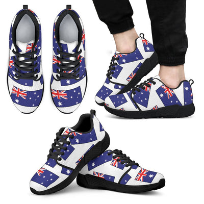 AUSTRALIA'S PRIDE! AUSTRALIA'S FLAGSHOE - Men's Athletic Sneakers (white bg) - Carbone's Marketplace