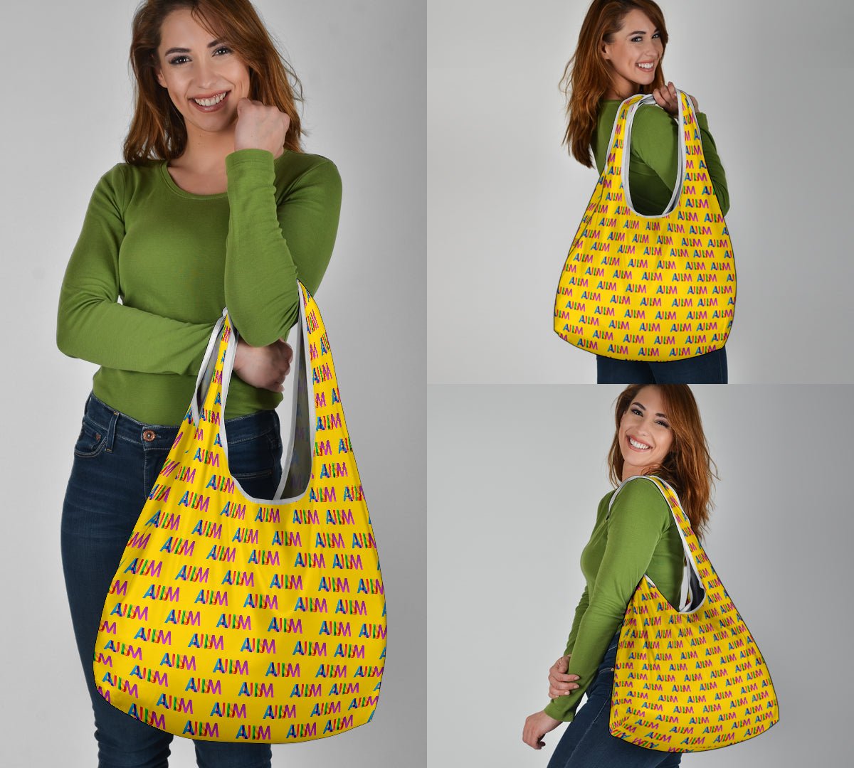 AUTISM (yellow background) Grocery Bags - Carbone's Marketplace