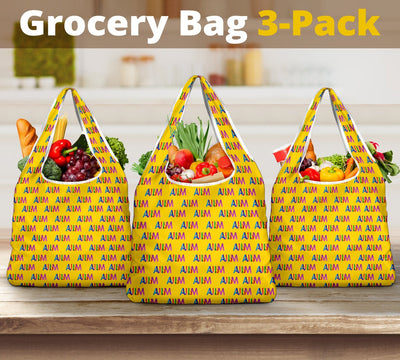 AUTISM (yellow background) Grocery Bags - Carbone's Marketplace