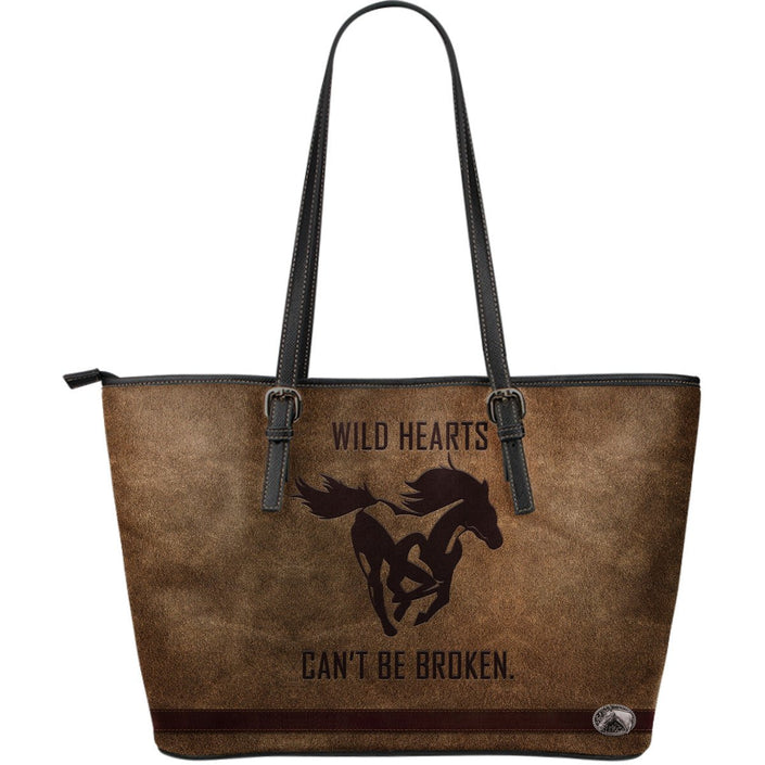 Awesome Horse - Large Leather Tote Bag - Carbone's Marketplace