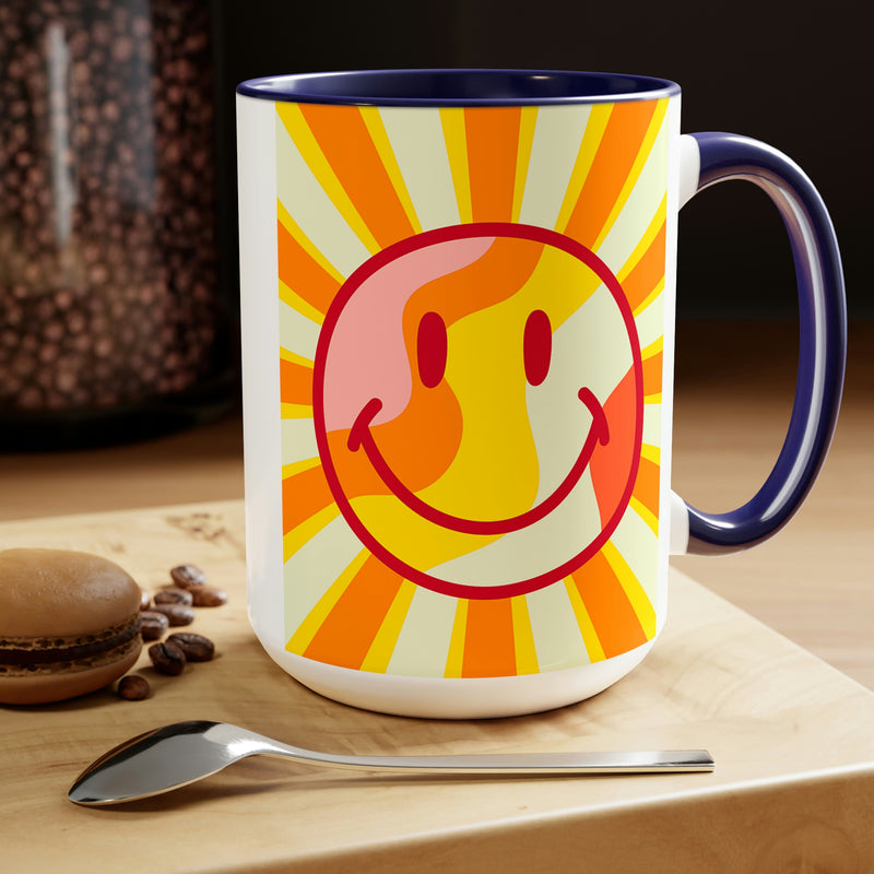 Sunshine Smiley Face Mugs, Sunshine Mug, Smily Face Mug