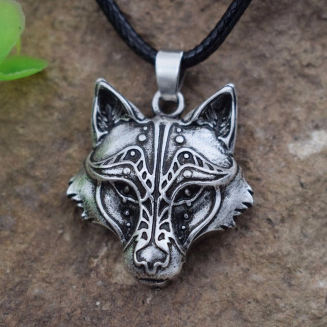 Wolf Head Necklace Pendant