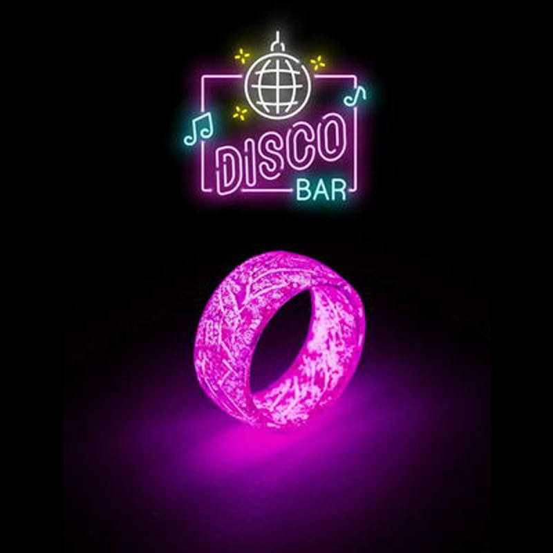 Unisex Luminous Rings  Pink -  Carbone&