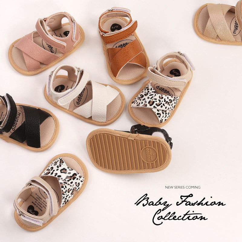 Baby Boys Girls Leather Sandals - Carbone&