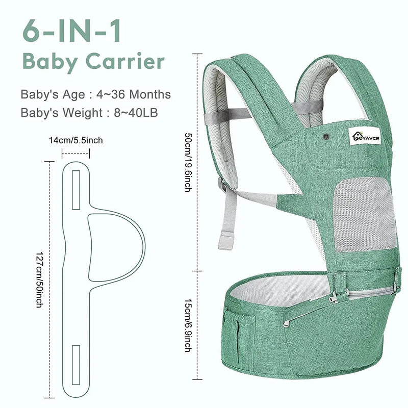 Baby Carrier with Hip Seat - Carbone&