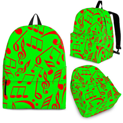 Back Pack Music Note Green - Carbone's Marketplace