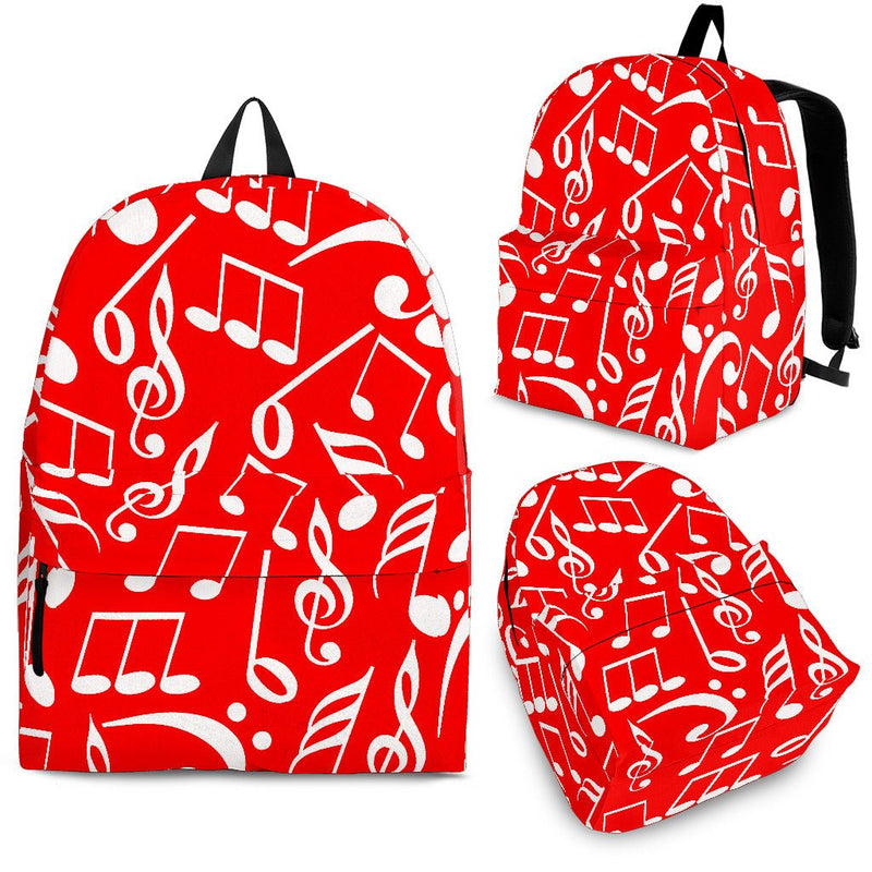 Back Pack Music Note Red - Carbone&