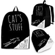 Backpack - Cat's Stuff | My Stuff - Black - Carbone's Marketplace