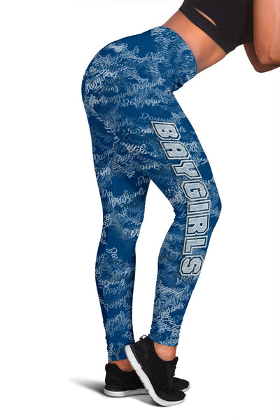 Baygirls Leggings in Blue - Carbone's Marketplace