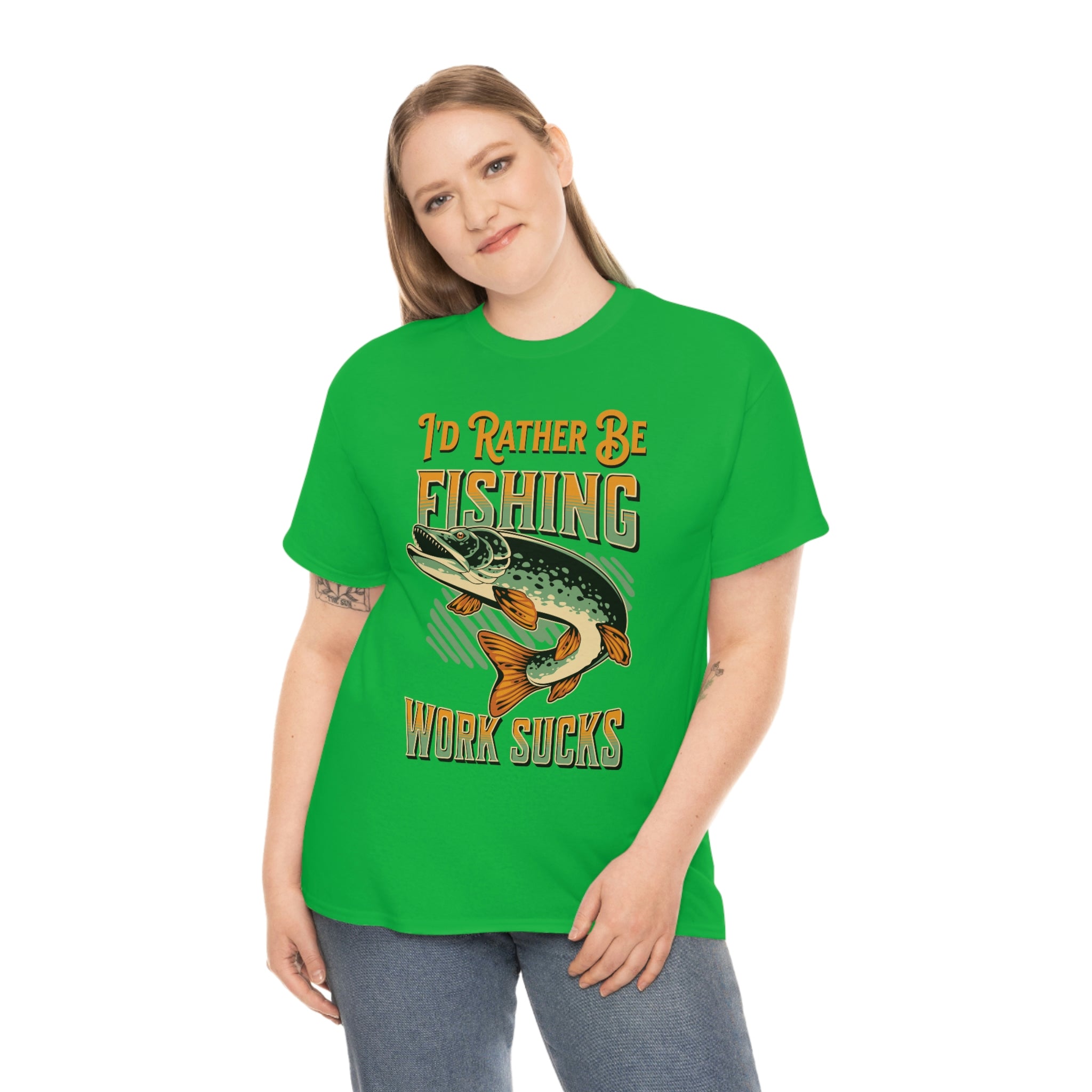 I'd Rather Be Fishing- Fun Shirt, Sport Shirt