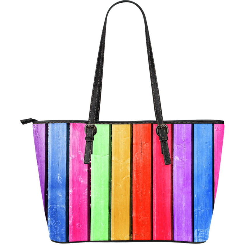 Beach Hut Stripe Large Handbag - Carbone's Marketplace