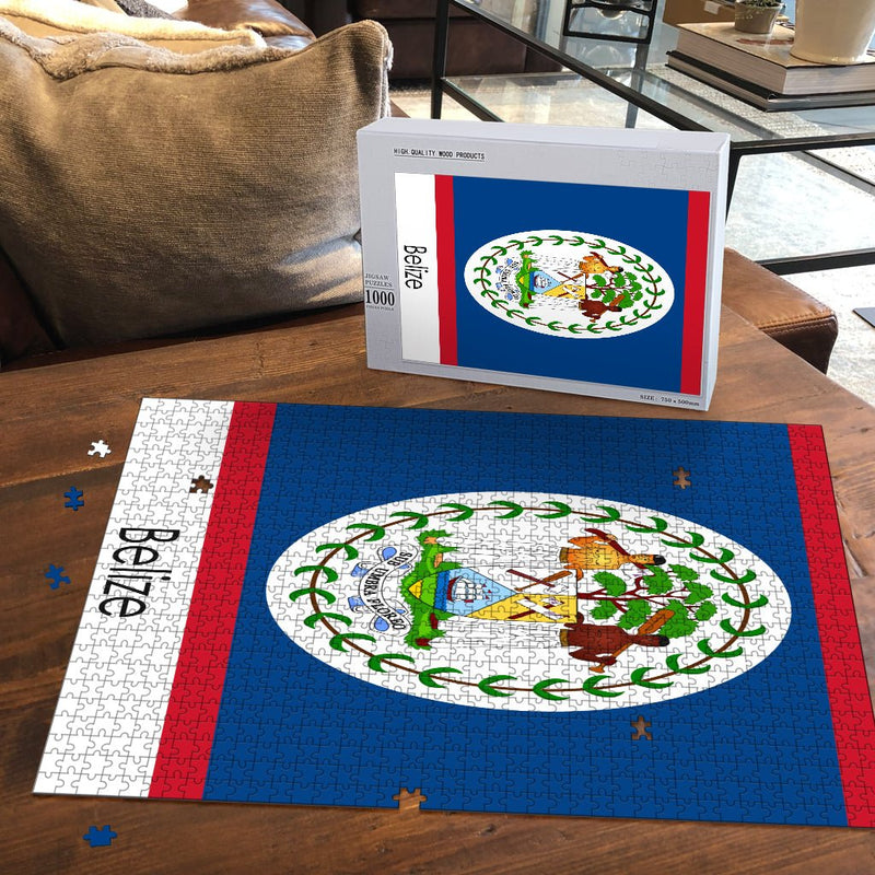 Belize Country Flag Jigsaw Puzzle - Carbone&