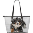 Bernese Mountain Dog Large Leather Bag - Carbone's Marketplace