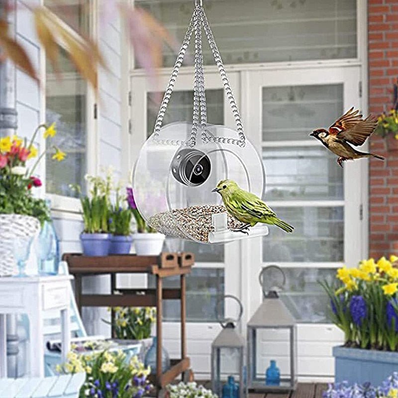 Bird Feeder With Wireless Outdoor Camera, Bird House With 720P Camera Night Version Wifi Camera - Carbone's Marketplace