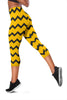 Black Zigzag Bee Pattern Capris Leggings - Carbone's Marketplace