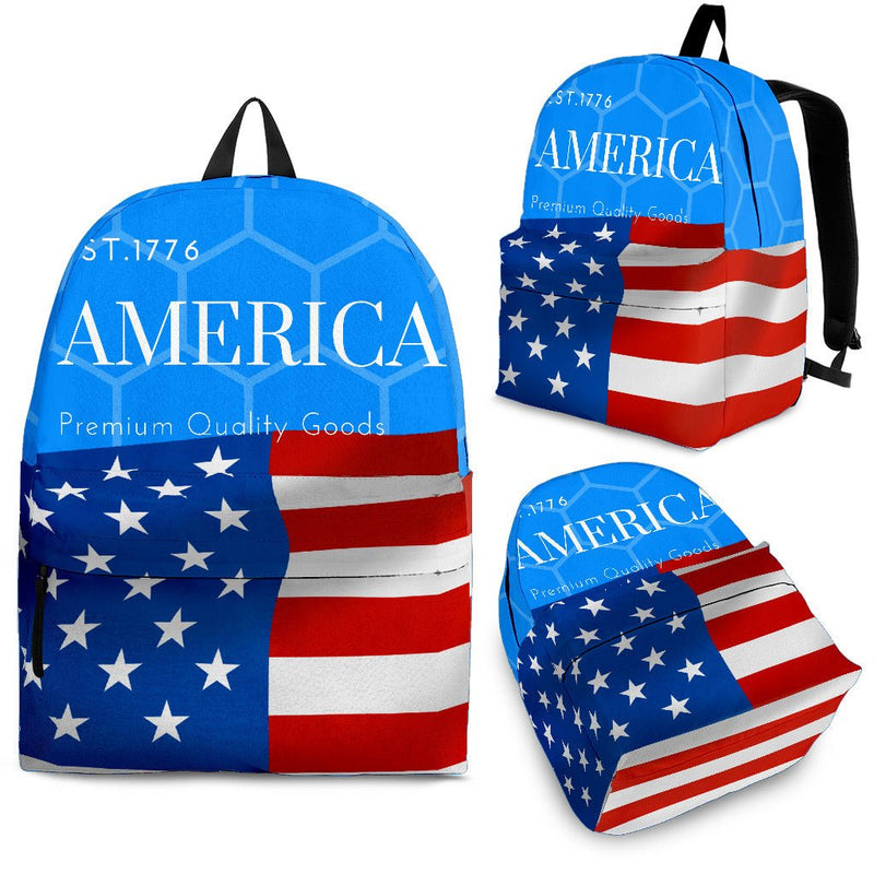 Blue AMERICA Backpack - Carbone&