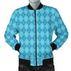 Blue Argyle Mens Bomber Jacket - Carbone's Marketplace