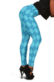 Blue Argyle Women's Leggings - Carbone's Marketplace