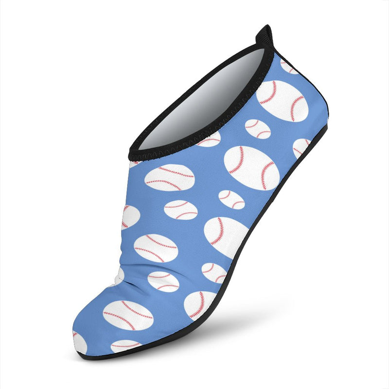 Blue Baseballs Aqua Shoes - Carbone&