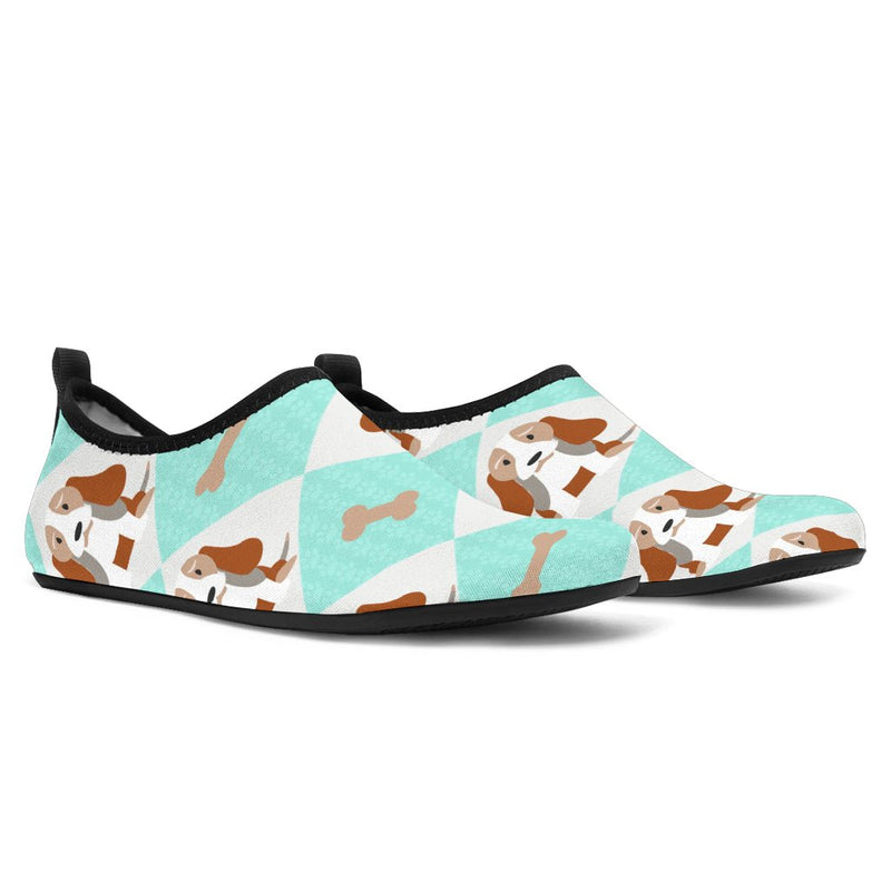 Blue Bassett Hound Aqua Shoes - Carbone&