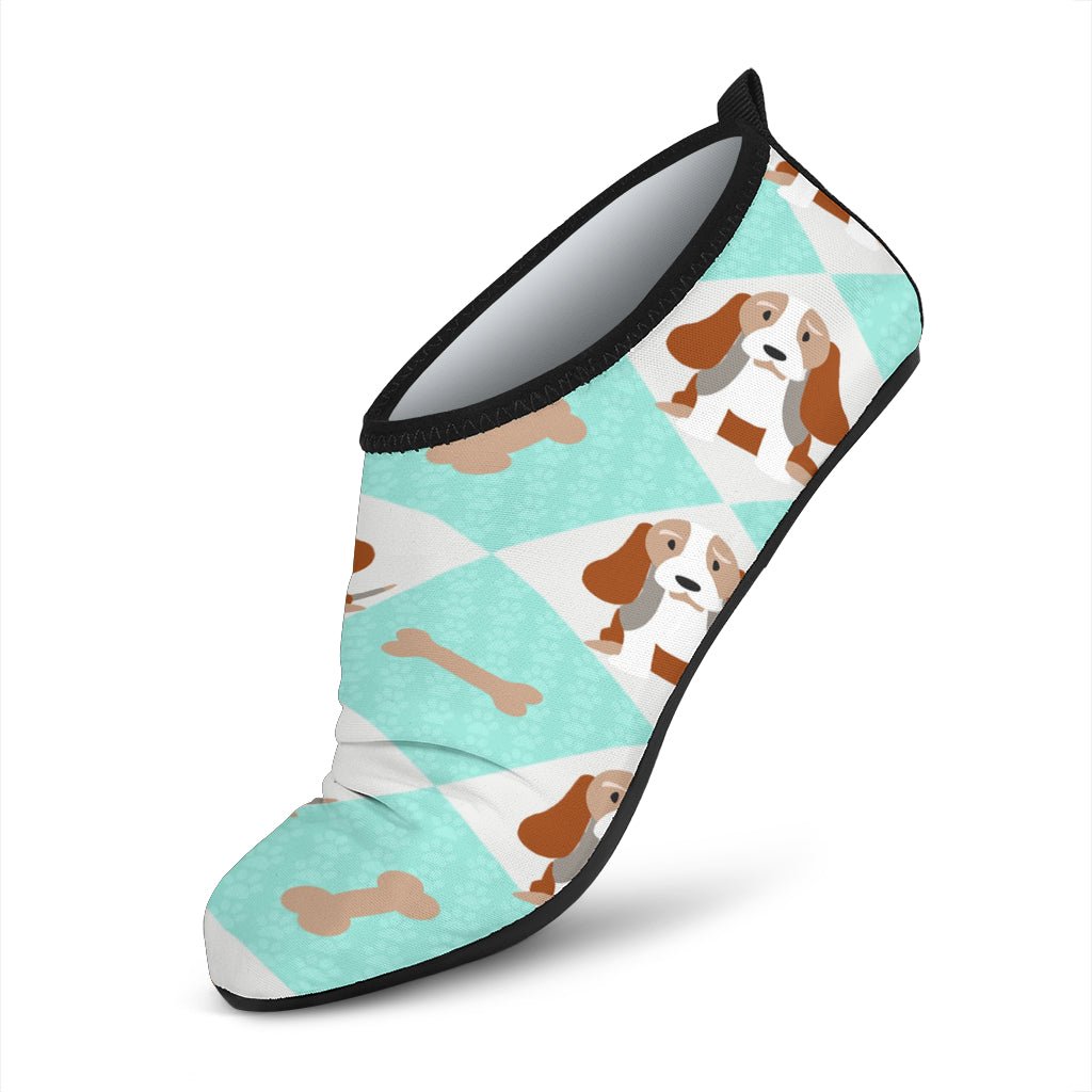 Blue Bassett Hound Aqua Shoes - Carbone's Marketplace