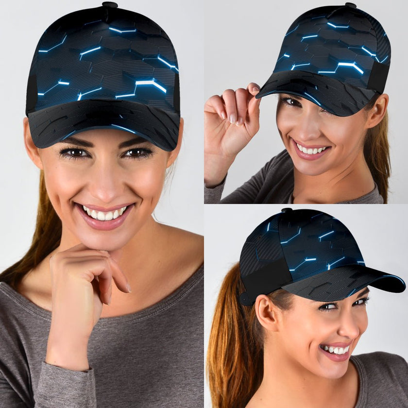 Blue Carbon Fiber Classic Cap - Carbone's Marketplace