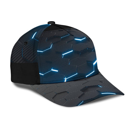 Blue Carbon Fiber Classic Cap - Carbone's Marketplace