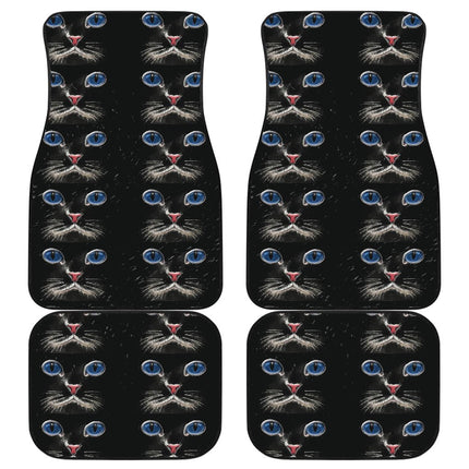 Blue eyed Cat Car Floor Mat - Carbone's Marketplace