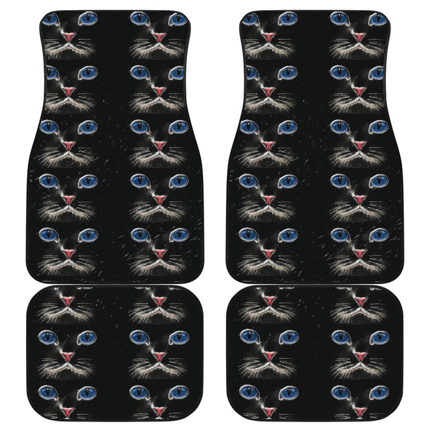 Blue eyed Cat Car Floor Mat - Carbone's Marketplace