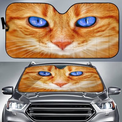Blue eyed cute cat Auto Sun Shade - Carbone's Marketplace