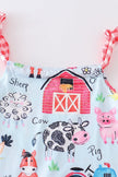 Blue farm animals jumpsuit - Carbone's Marketplace