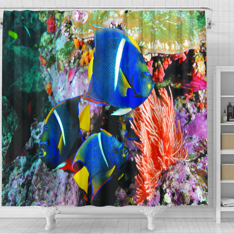 Blue Fish Shower Curtain - Carbone&