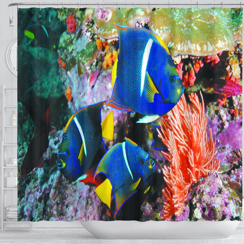 Blue Fish Shower Curtain - Carbone&