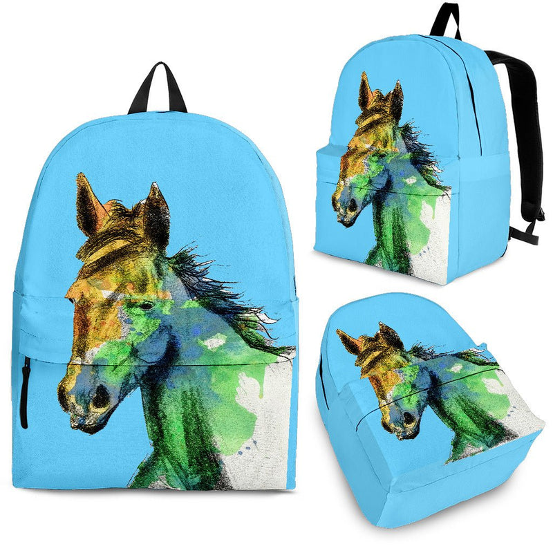 Blue Horse Backpack - Carbone&