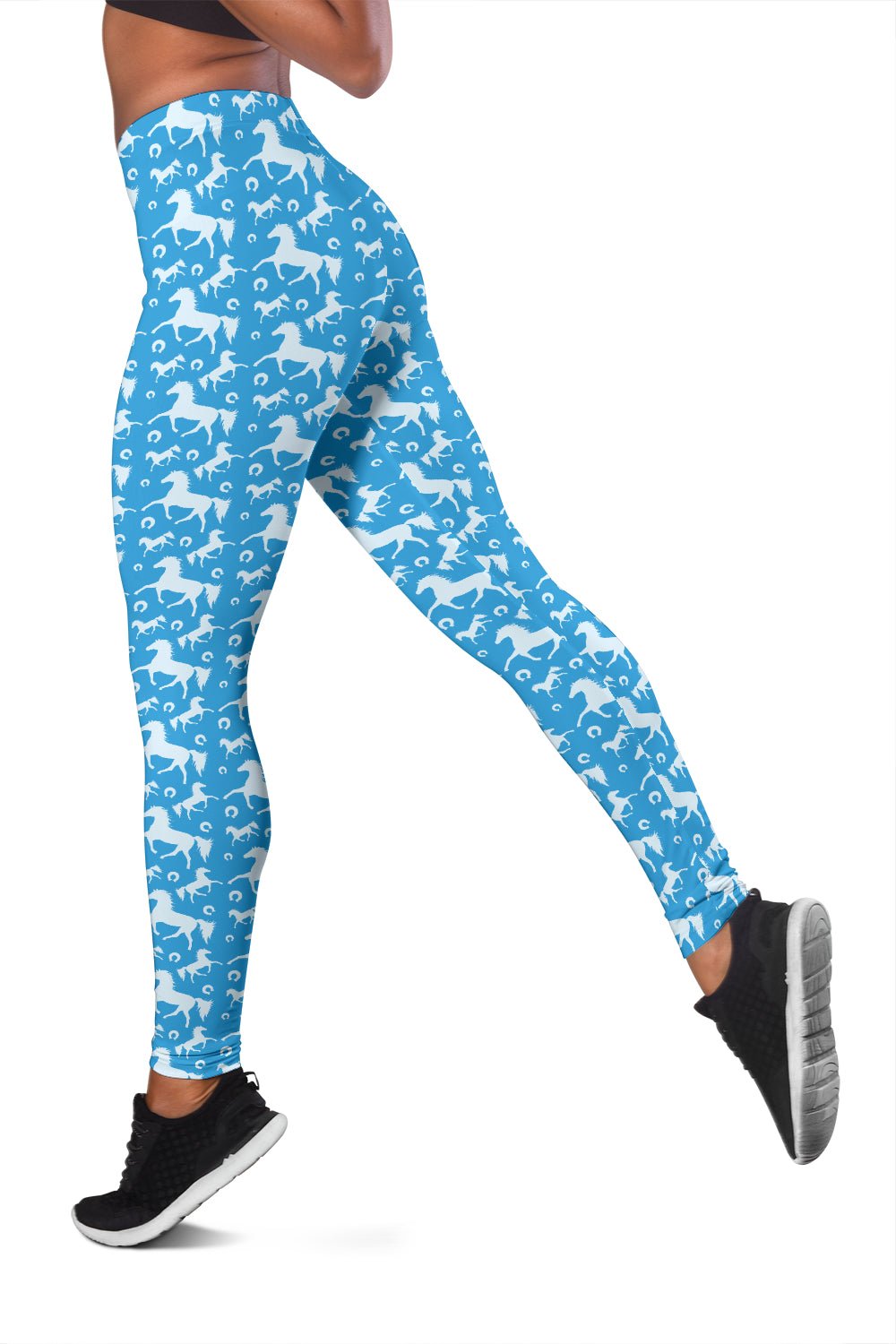 Blue Horse Leggings - Carbone's Marketplace