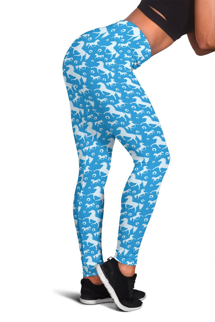 Blue Horse Leggings - Carbone's Marketplace