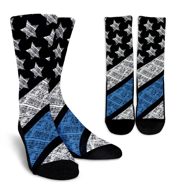 Blue Lives Matter Crew Socks - Carbone's Marketplace