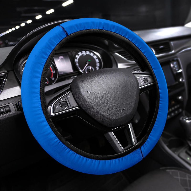 Blue Steering Wheel Cover - Carbone&