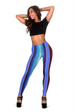 Blue Stripe Womens Leggings - Carbone's Marketplace