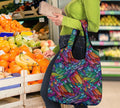 Boho Feather Reusable Grocery Bags Set - Carbone's Marketplace