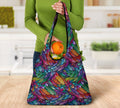 Boho Feather Reusable Grocery Bags Set - Carbone's Marketplace