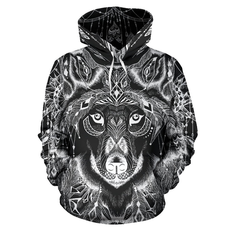 Boho Wolf Hoodie - Carbone&