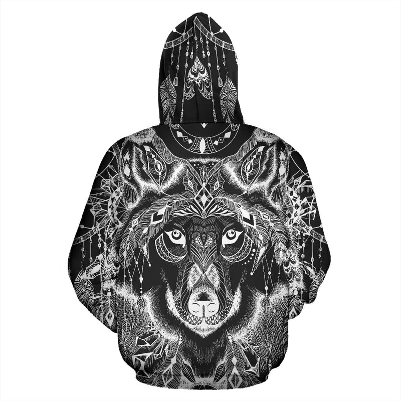 Boho Wolf Hoodie - Carbone&