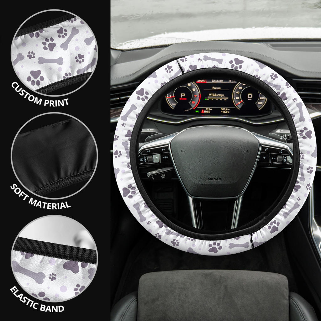 Bones And Paw Steering Wheel Cover - Carbone's Marketplace