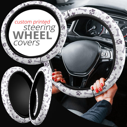 Bones And Paw Steering Wheel Cover - Carbone's Marketplace