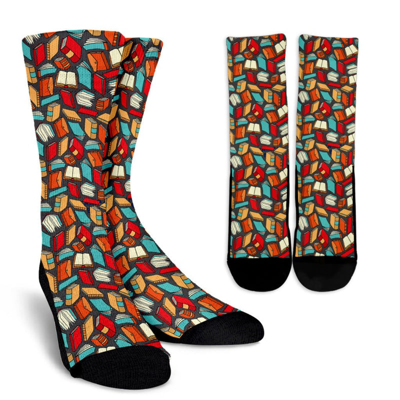 Book Lovers Crew Socks - Carbone&