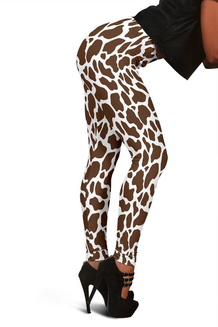 Brown Cow Animal Print Leggings - Carbone's Marketplace