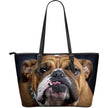 Bulldog Lovers Large Leather Handbag - Carbone's Marketplace